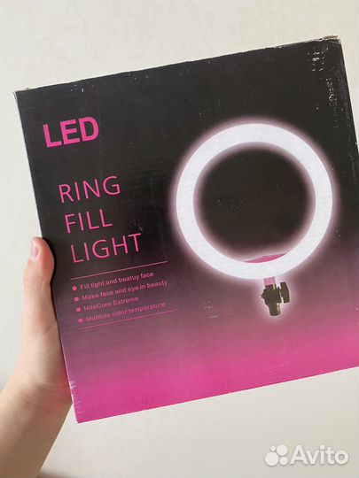 Кольцевая лампа для тик тока rgb