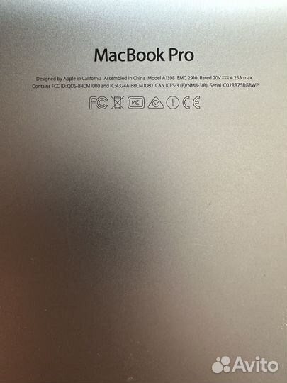 Apple MacBook Pro 15 retina 2015