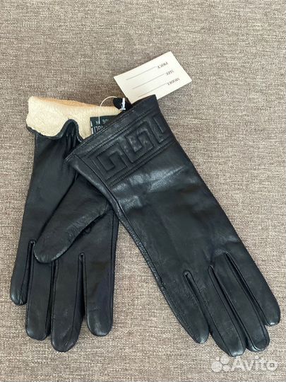Перчатки женские кожаные