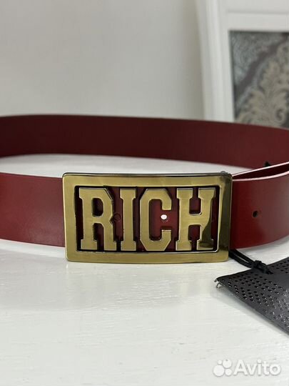 Ремень красный Richmond made in italy