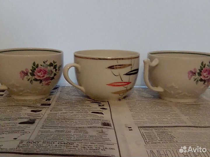 Чашка чайная винтажная.Песочное