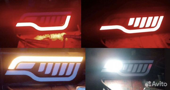 Фонари диодные ваз 2114 в стиле Q7