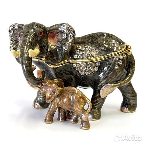 Шкатулка Слон в стиле Фаберже