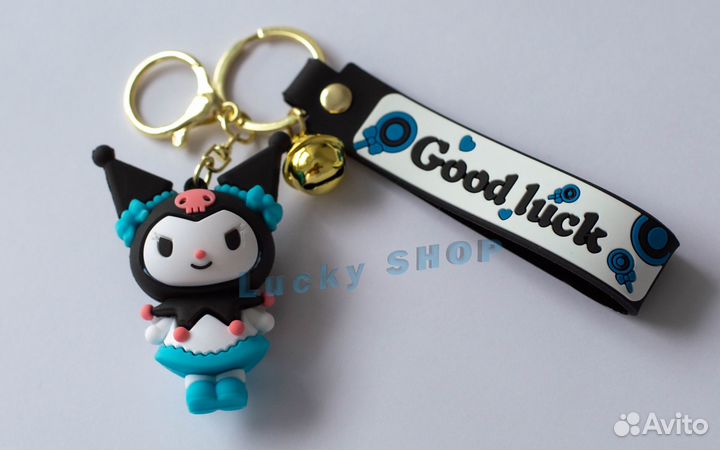 Брелок Kuromi Hello Kitty черный