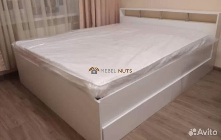 Кровать двуспальная 160х200 с ящиками