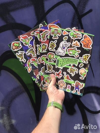Наклейки/Стикеры Boogerman/Бугермен 16 бит