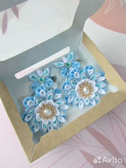 Банты для волос (канзаши)