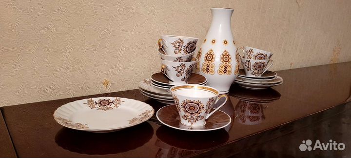 Рижский кофейный сервиз. СССР. Новый