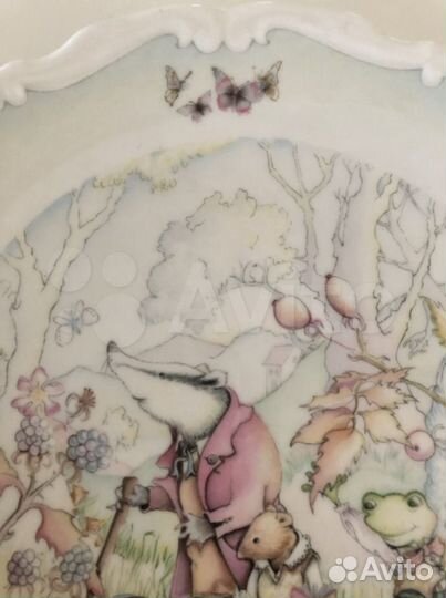 Тарелка декоративная Ветер в Ивах, Англия, 1984