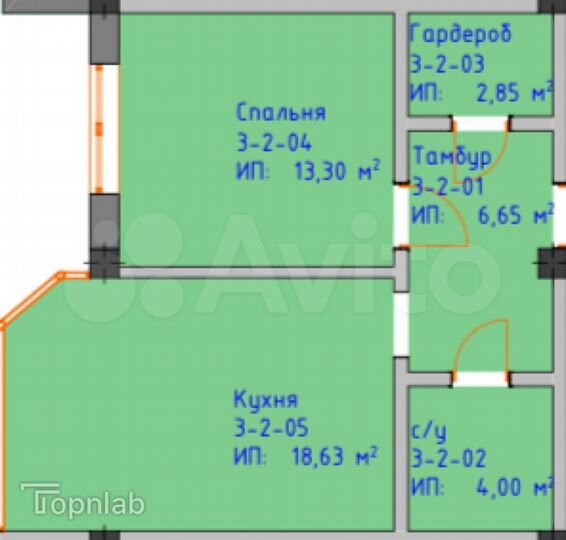 1-к. квартира, 46,7 м², 4/10 эт.