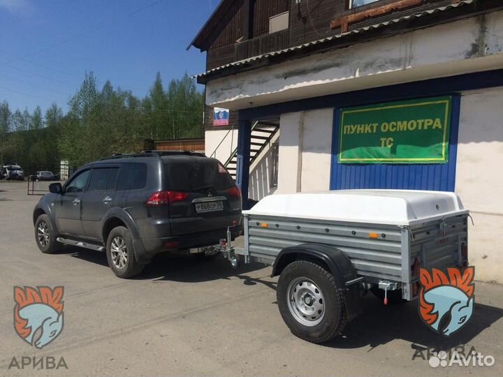 Прицеп для дачи и отдыха с крышкой г/п 525