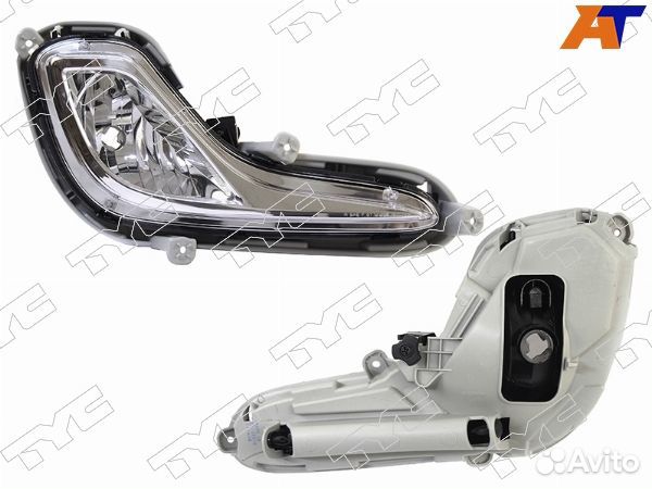 Фара противотуманная hyundai accent/solaris 10-17