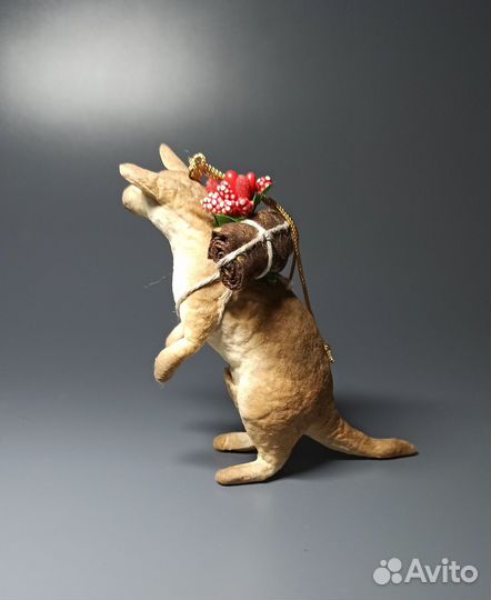 Ёлочные ватные игрушки животные