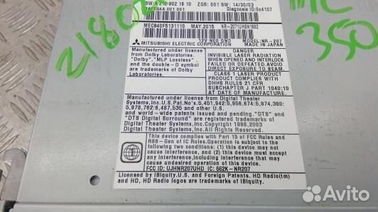 Магнитола mercedes benz M-class W166 (5MF11I401)