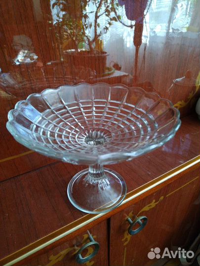 Ваза для фруктов на ножке СССР