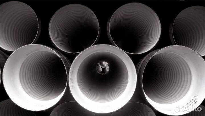 Труба гофрированная в канаву 200/178 с раструбом