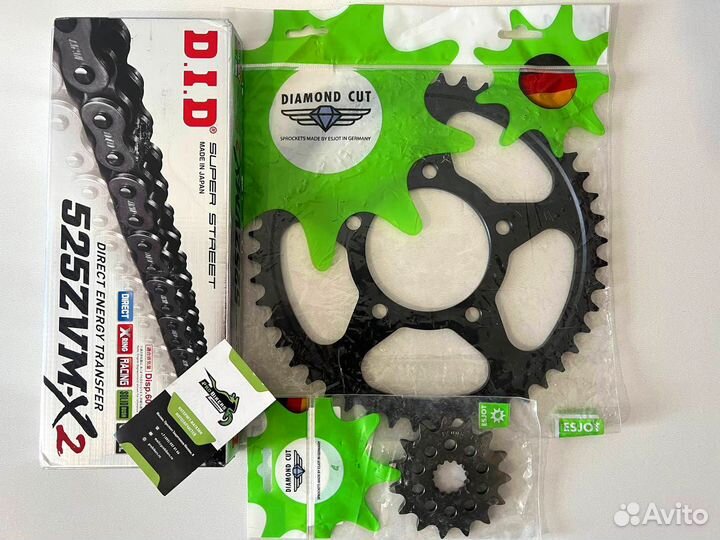 Цепь и звезды на Honda CBR600RR 2007-2019