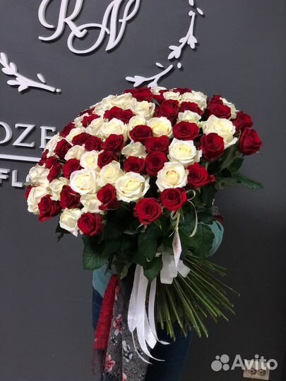 Роза 101. 70 см