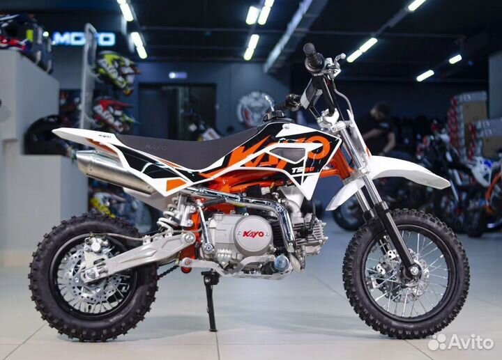Питбайк kayo mini TS90 12/10 (П/автомат, эл.старте