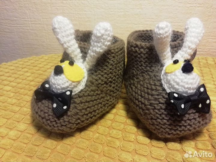 Пинетки для новорежденных ручной работы 450