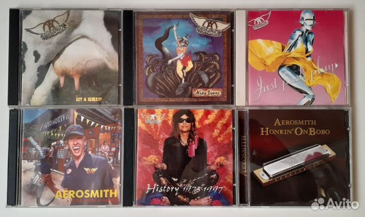 CD-диски Metallica, Guns’n’Roses, Aerosmith,Therap