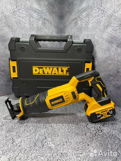 Мощная аккумуляторная сабельная пила dewalt 24в