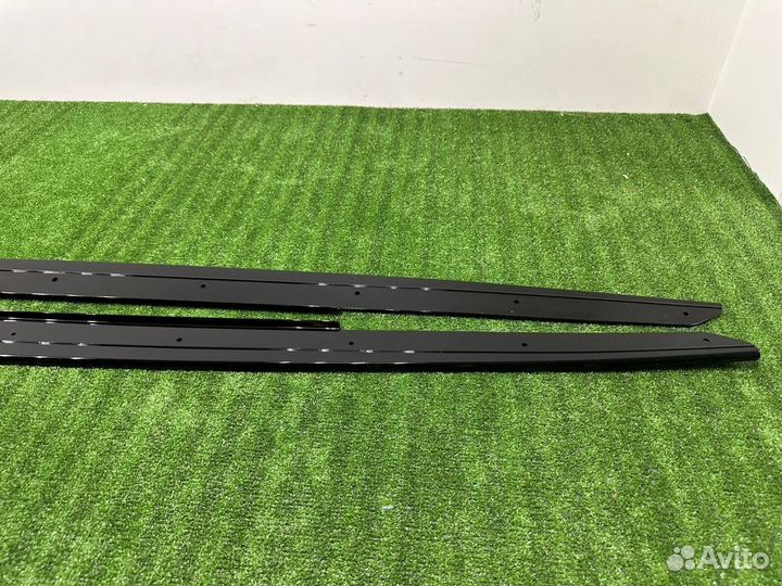 Лезвия под пороги глянец BMW F10 F11