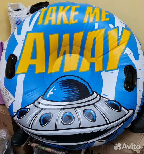 Водный тюбинг ватрушка 100*100*30 см