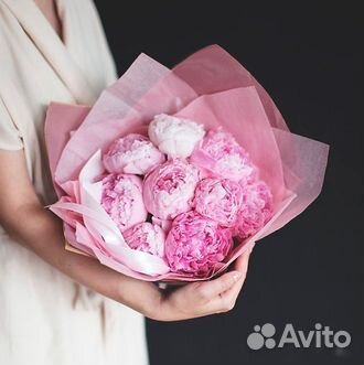 Розовые пионы Сара бернар