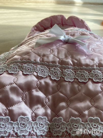 Конверт на выписку для девочки демисезонный