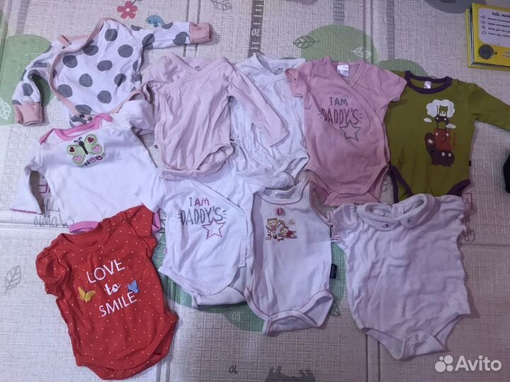 Боди 0-6 месяцев пакетом