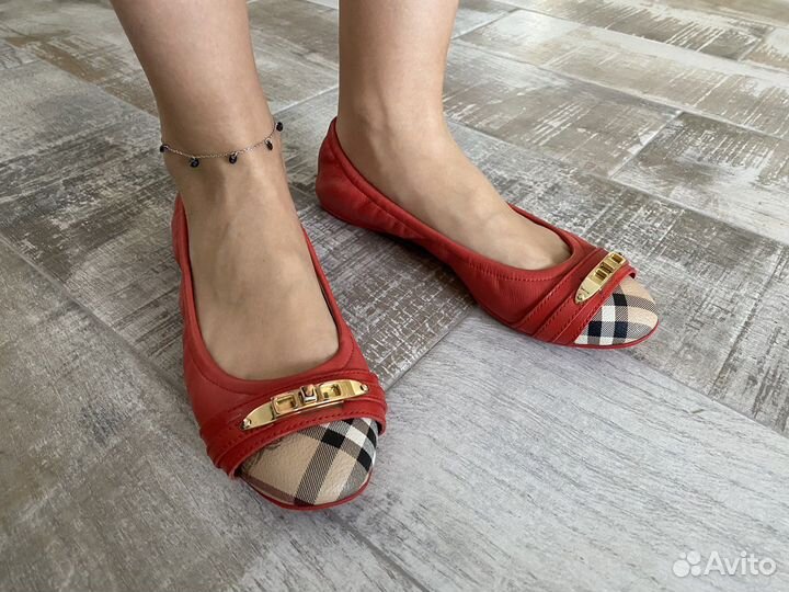 Burberry балетки кожа