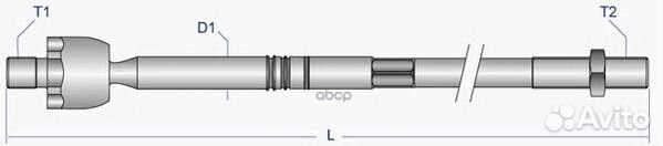Тяга рулевая перед прав/лев fiax7528 Moog