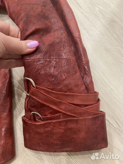 Кожаная куртка женская 54 размер