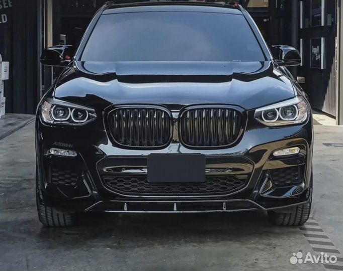 Сплиттер губа переднего бампера bmw x3 g01 x4 g02