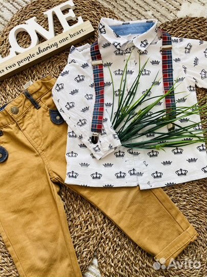 Рубашка и брюки на мальчика 92