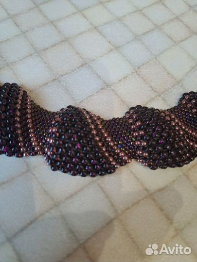 Колье, ожерелье из бисера