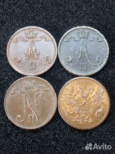 Монеты Финляндии в составе Р.И,см.список