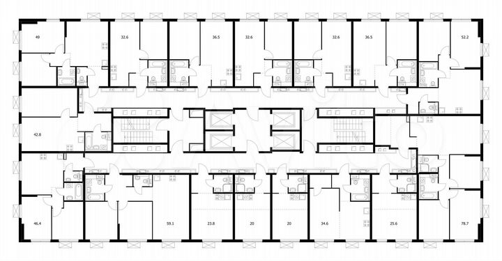 1-к. квартира, 78,7 м², 29/33 эт.