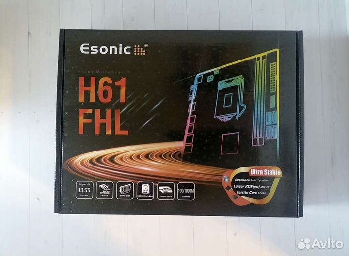 Материнская плата Esonic H61FHL 1155 новая