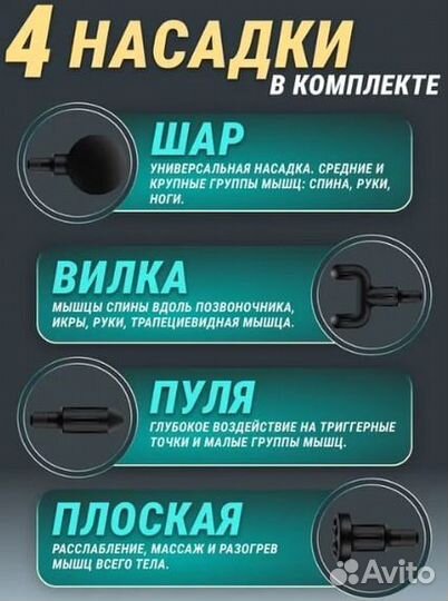 Компактный массажер Massage Gun