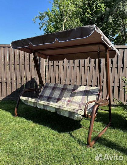 Качели садовые 3 местные