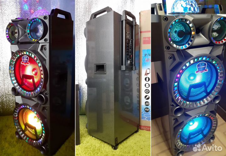 Мега колонка Om&s Диджейская 1000Вт 18кг Speaker