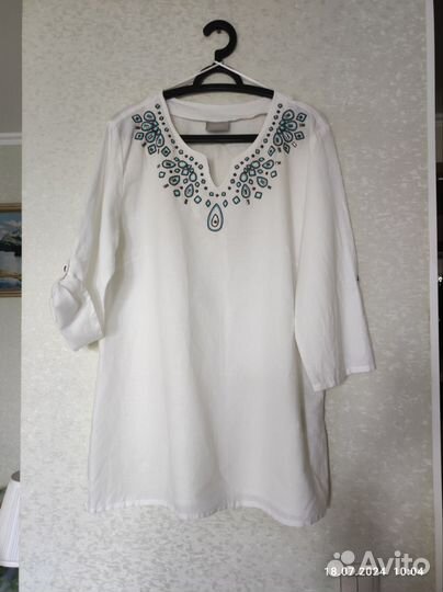 Блуза canda лён 50 размер