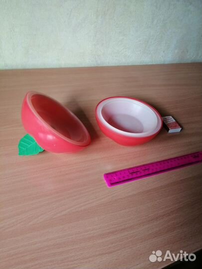 Тарелка-яблоко с крышкой для холодн продукт СССР