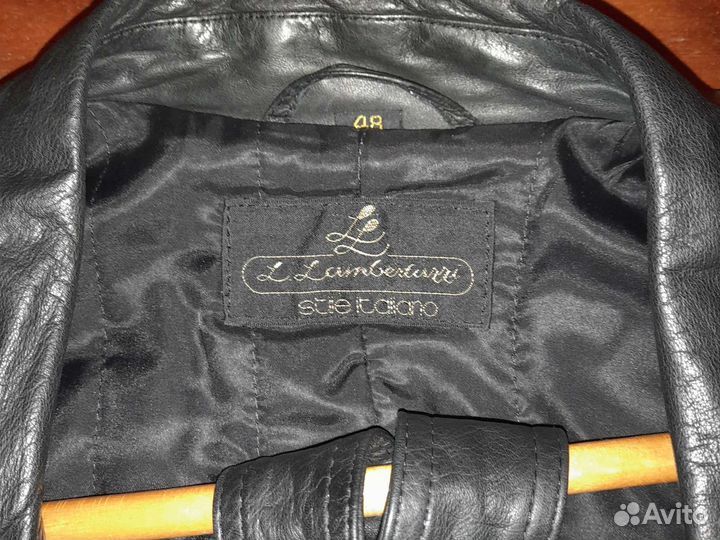 Пальто мужское кожаное