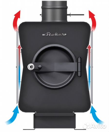 Печь отопительная Stoker садовая 70-ов