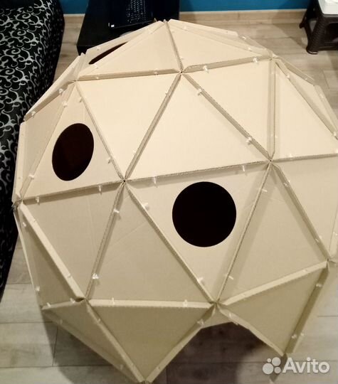 Домик для детей из картона (сборный) Купол
