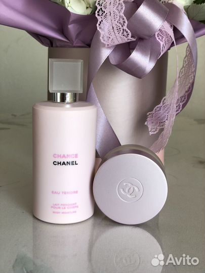 Лосьон для тела и крем с блестками Chanel