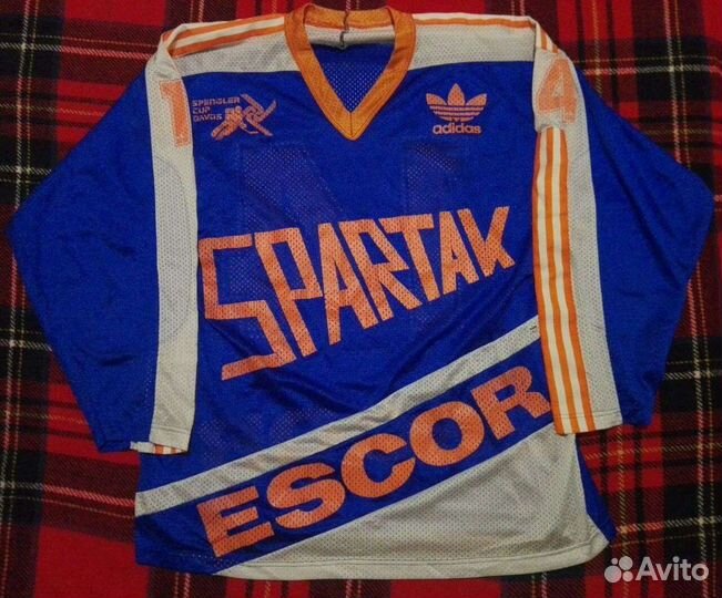 Свитер хк Спартак Попугаев Кубок Шпенглера 1989
